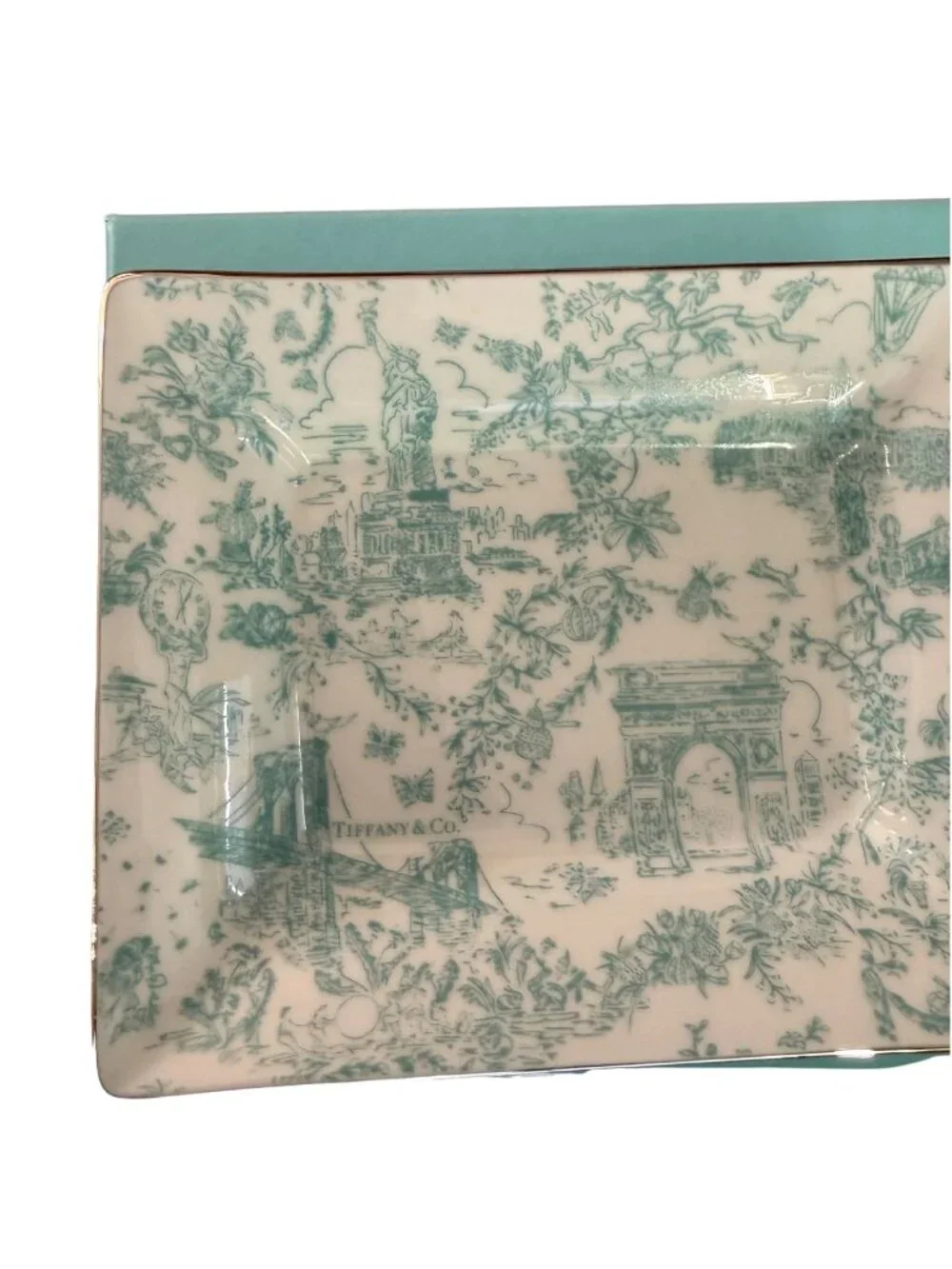 TIFFANY CO Toile Catch All Trinket Tray NEW